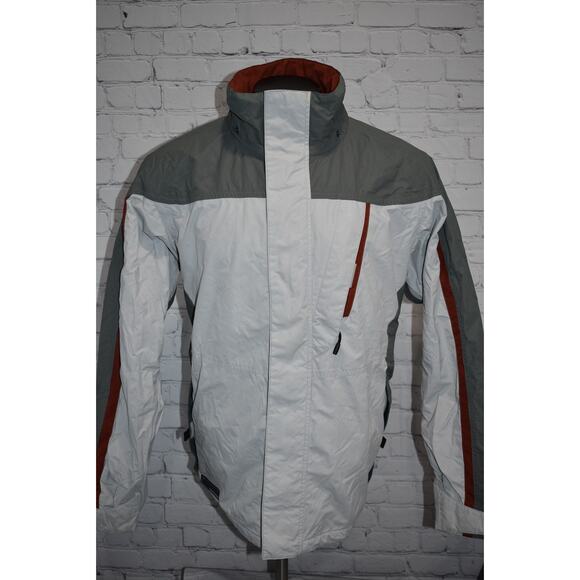 Columbia Ski Jacket Convert Mens Size Large Snowboarding Gray Nylon Waterproof - Picture 1 of 11